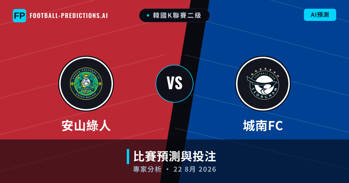安山綠人 vs 城南FC — 比赛预测和前瞻