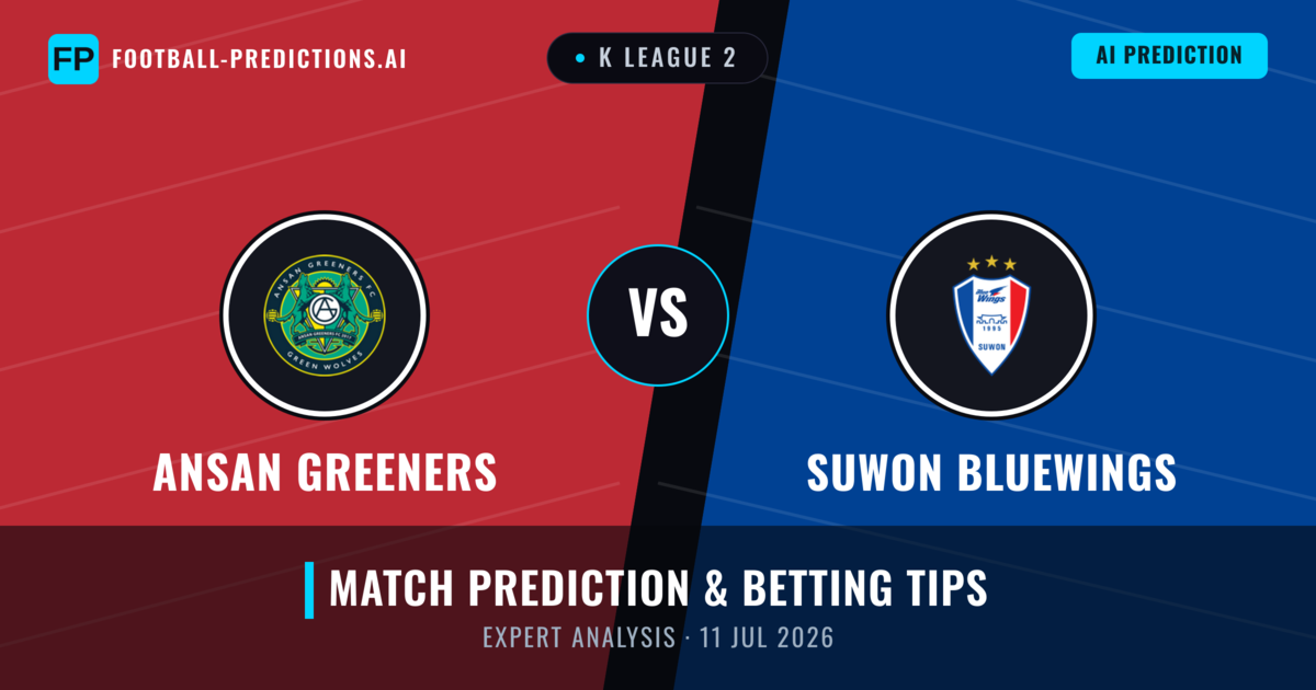 Ansan Greeners vs Suwon Bluewings — match prediction & preview