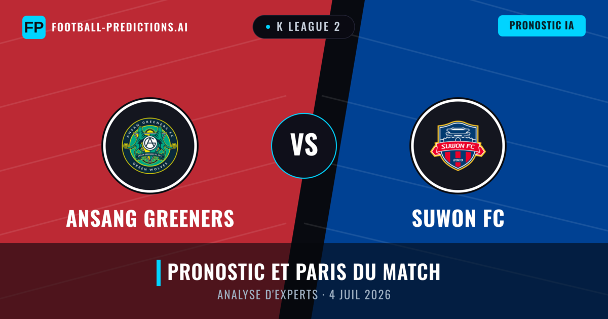 Ansang Greeners vs Suwon FC — pronostic et avant-match