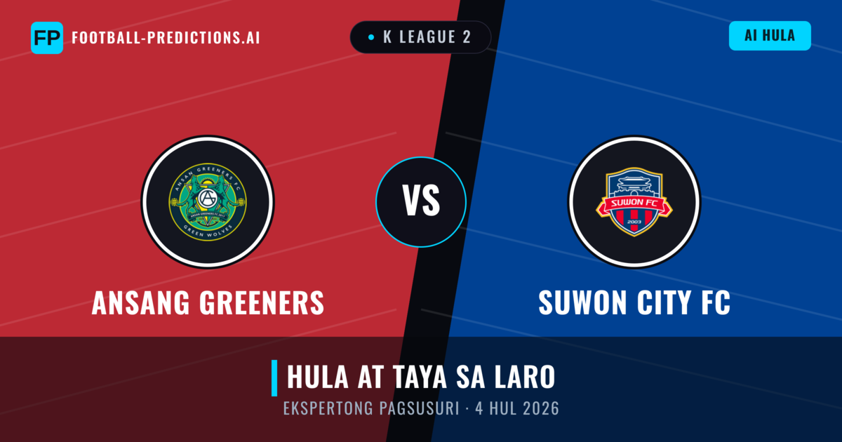 Ansang Greeners vs Suwon City FC — hula at preview ng laban