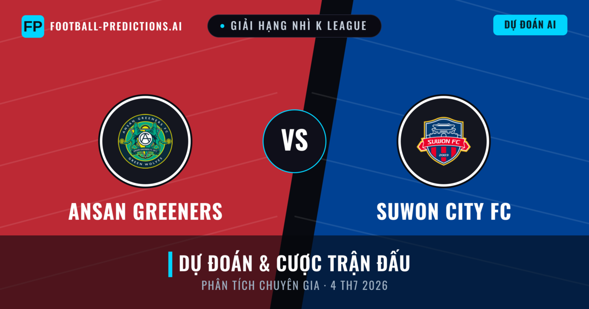 Ansan Greeners vs Suwon City FC — dự đoán và xem trước trận đấu