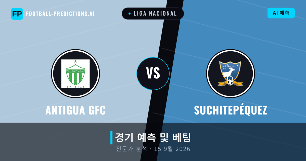 Antigua GFC 대 Suchitepéquez — 경기 예측 및 프리뷰