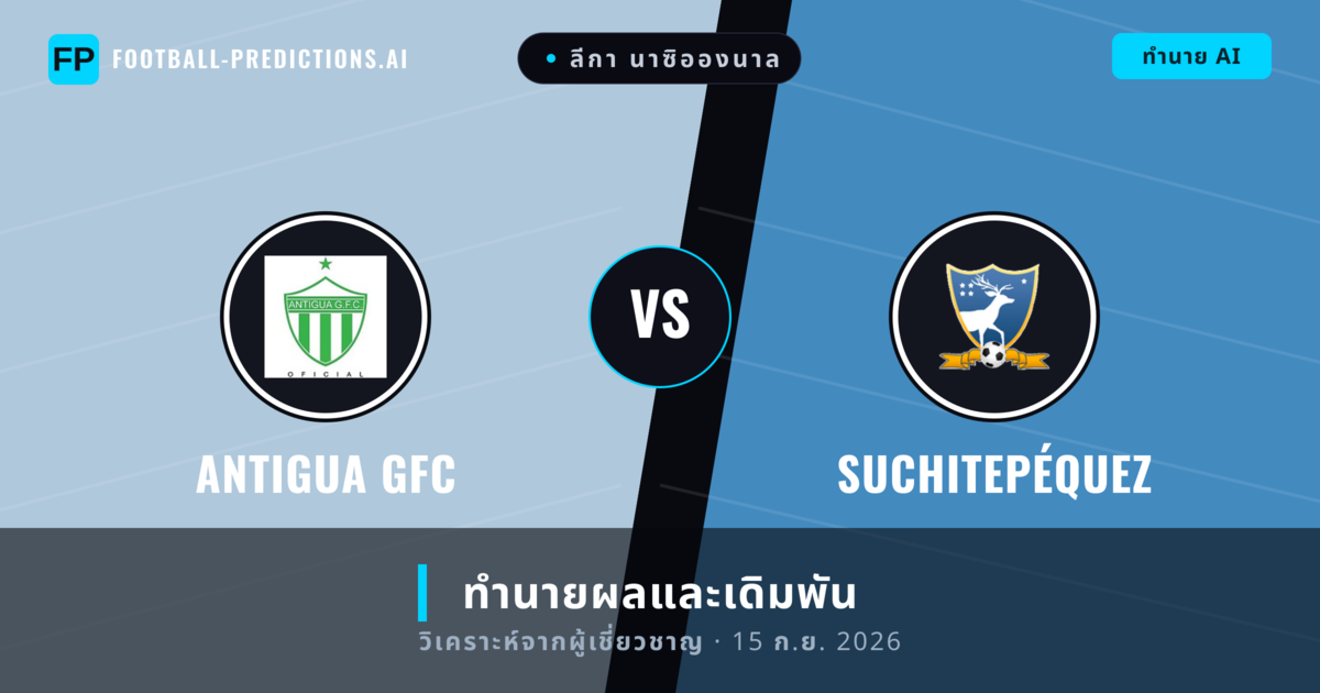 Antigua GFC พบ Suchitepéquez — ทำนายผลและพรีวิวการแข่งขัน