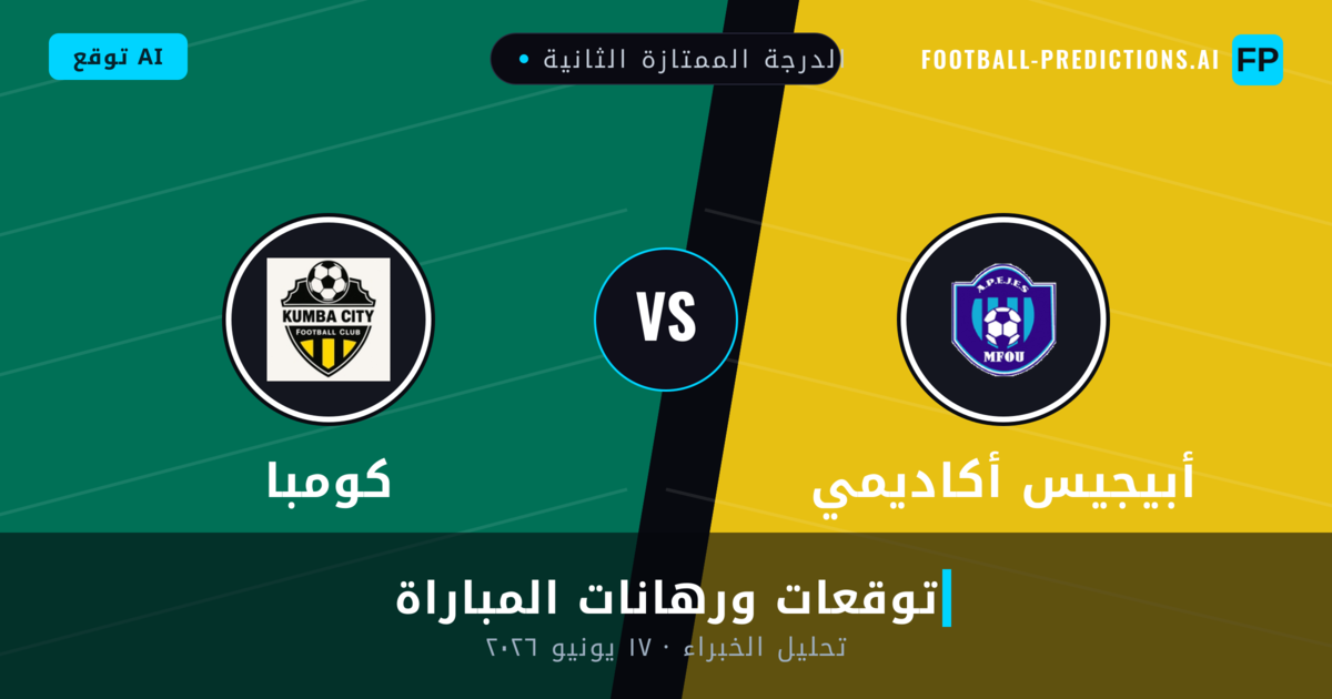 أبيجيس أكاديمي ضد كومبا — توقعات ومعاينة المباراة