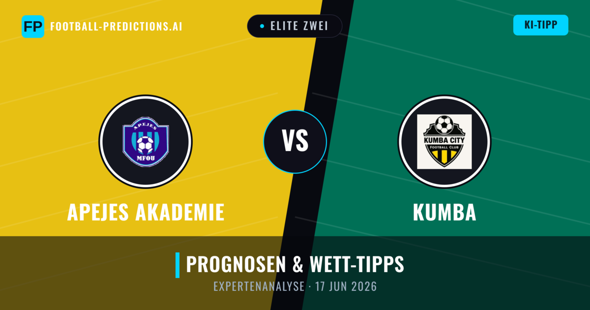 APEJES Akademie vs Kumba — Prognose und Spielvorschau