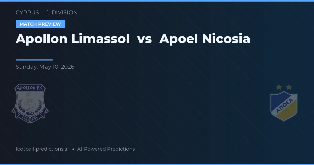 Apollon Limassol vs APOEL Nicosia — pronostico e anteprima del match