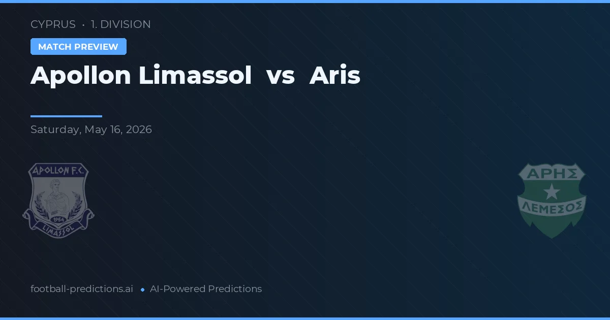 Apollon Limassol vs Aris Limassol — prediksi dan pratinjau pertandingan