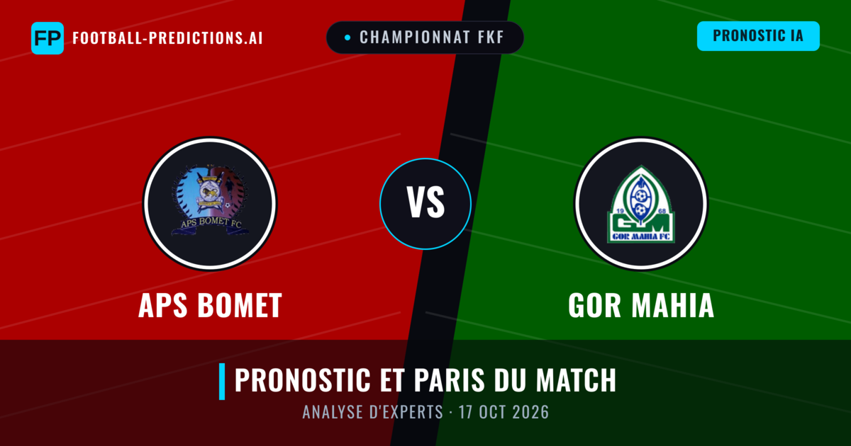 APS Bomet vs Gor Mahia — pronostic et avant-match