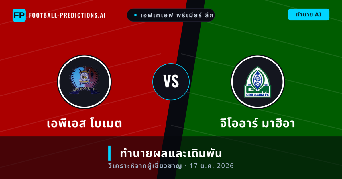 เอพีเอส โบเมต พบ จีโออาร์ มาฮีอา — ทำนายผลและพรีวิวการแข่งขัน