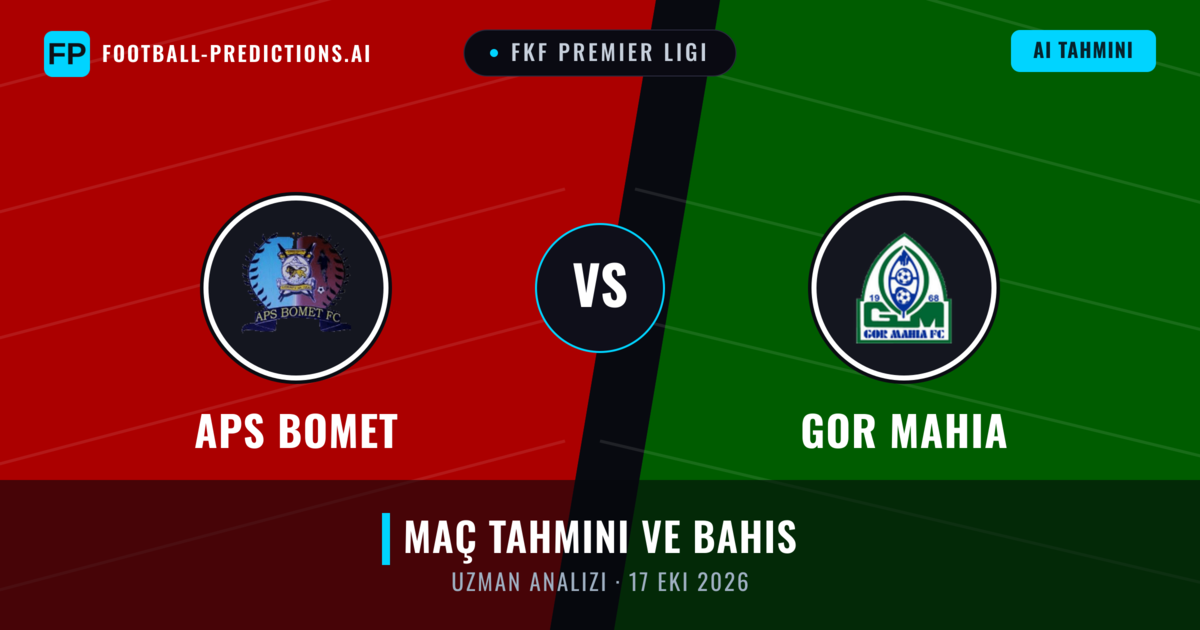 APS Bomet - GOR Mahia — maç tahmini ve önizleme