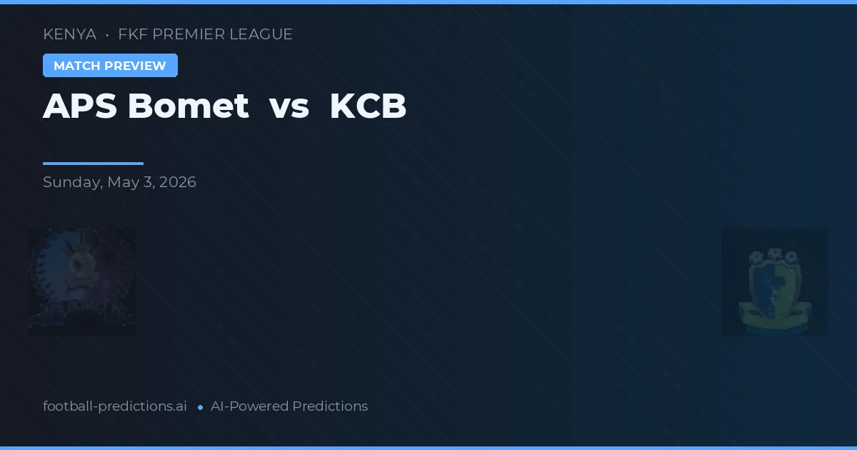 APS博梅特 vs 肯亞銀行 — 比赛预测和前瞻