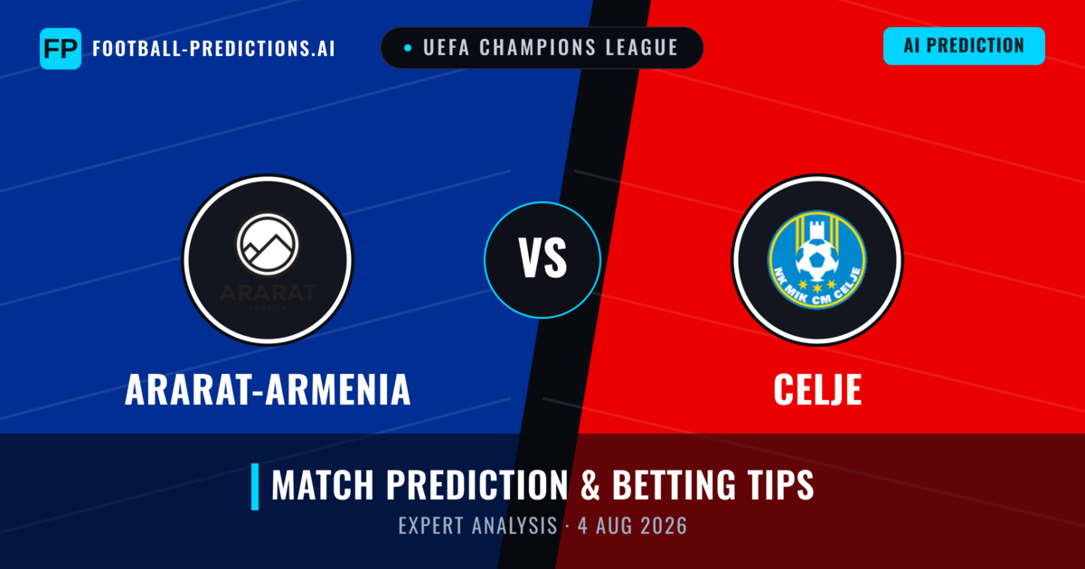 Ararat-Armenia vs Celje — match prediction & preview