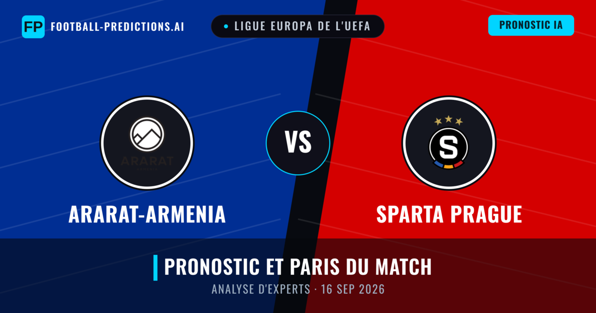 Ararat-Armenia vs Sparta Prague — pronostic et avant-match