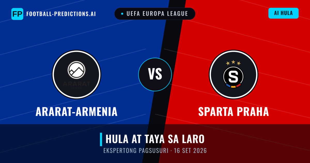 Ararat-Armenia vs Sparta Praha — hula at preview ng laban