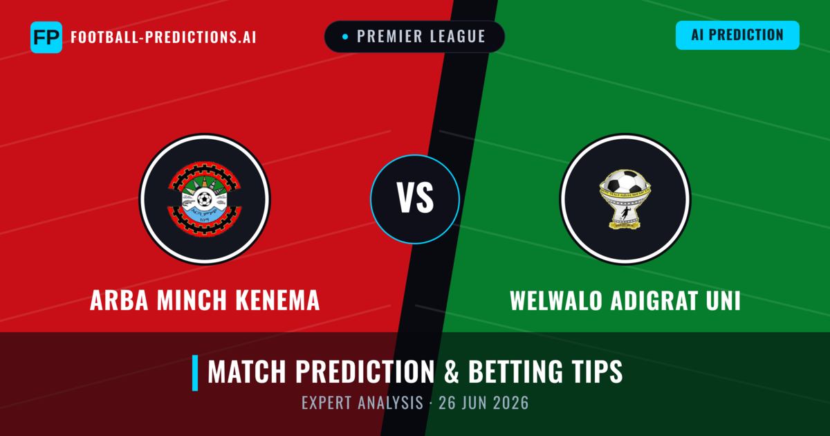 Arba Minch Kenema vs Welwalo Adigrat Uni — match prediction & preview