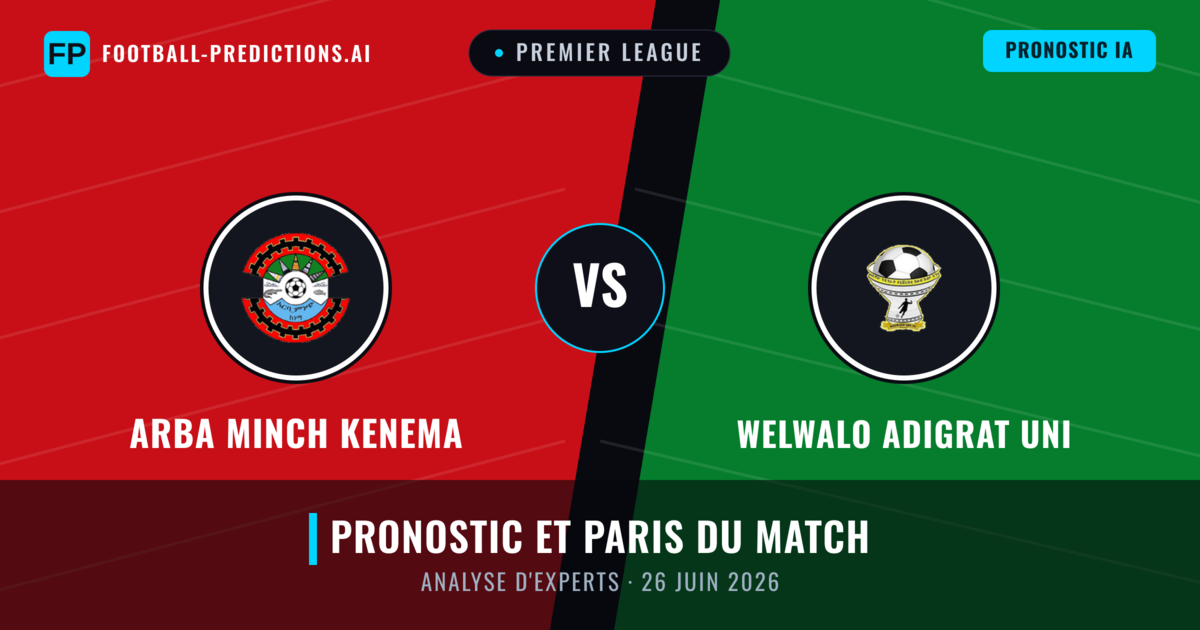 Arba Minch Kenema vs Welwalo Adigrat Uni — pronostic et avant-match