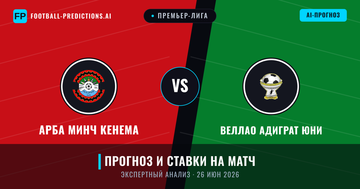 Арба Минч Кенема – Веллао Адиграт Юни — прогноз и превью матча