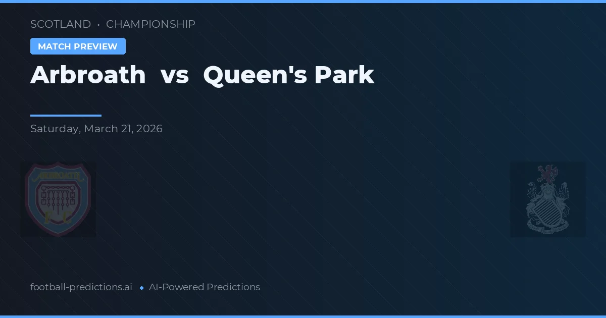 Arbroath vs Queen's Park — hula at preview ng laban