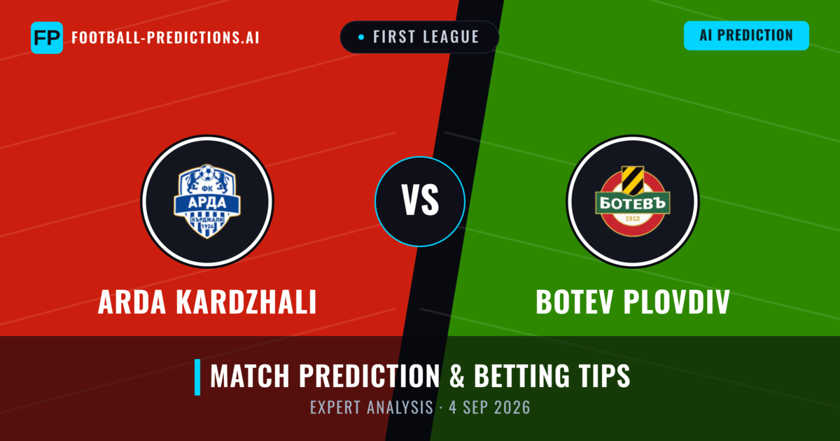 Arda Kardzhali vs Botev Plovdiv — match prediction & preview