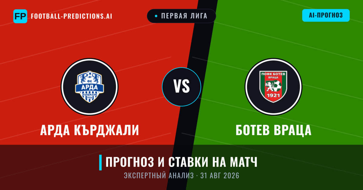 Арда Кърджали – Ботев Враца — прогноз и превью матча