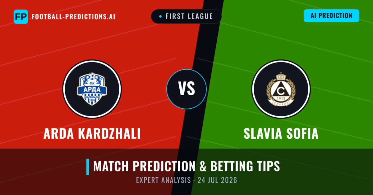 Arda Kardzhali vs Slavia Sofia — match prediction & preview