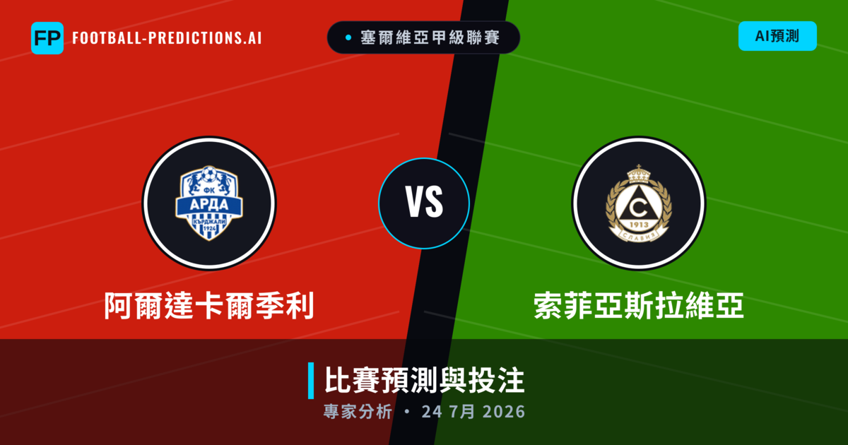阿爾達卡爾季利 vs 索菲亞斯拉維亞 — 比赛预测和前瞻