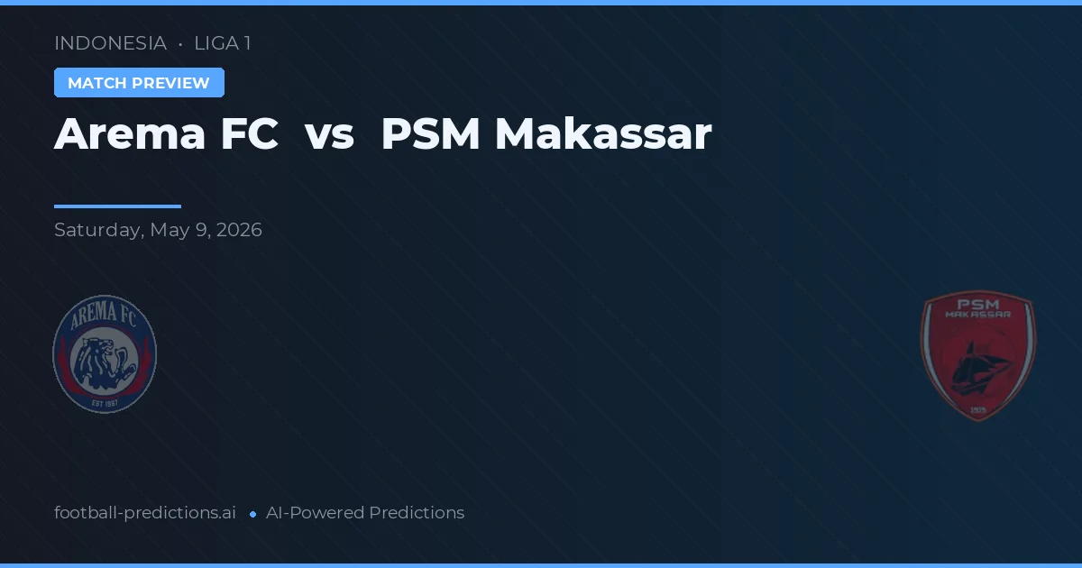Arema FC vs PSM Makassar — hula at preview ng laban