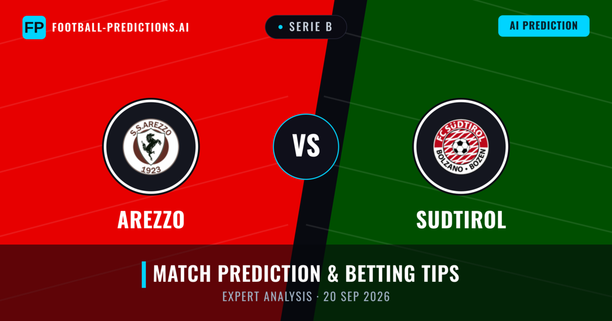 Arezzo vs Sudtirol — match prediction & preview