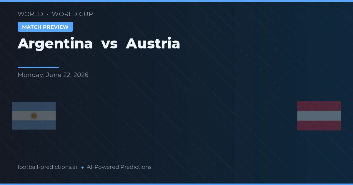 Argentine vs Autriche — pronostic et avant-match