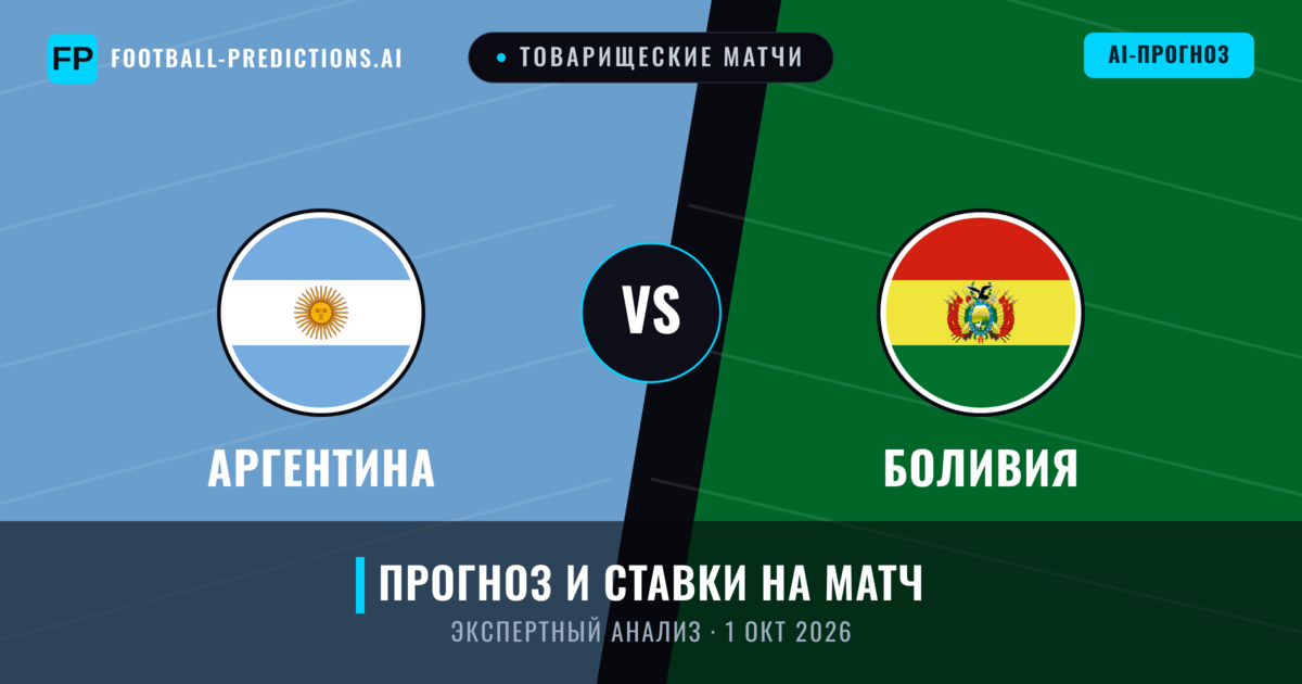 Аргентина – Боливия — прогноз и превью матча