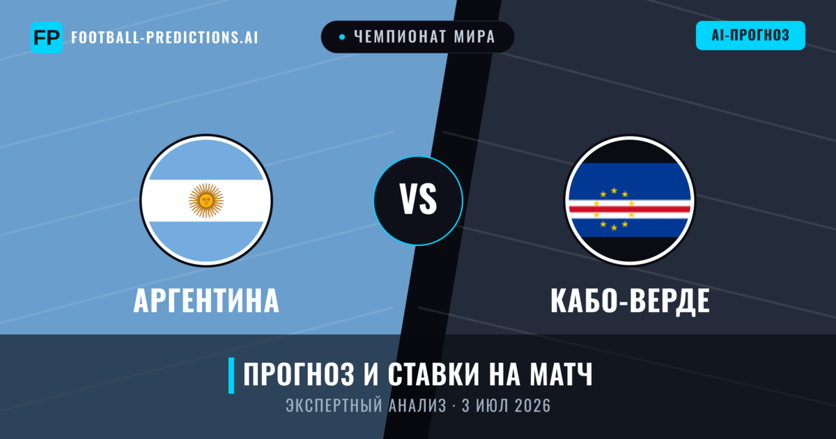 Аргентина – Кабо-Верде — прогноз и превью матча