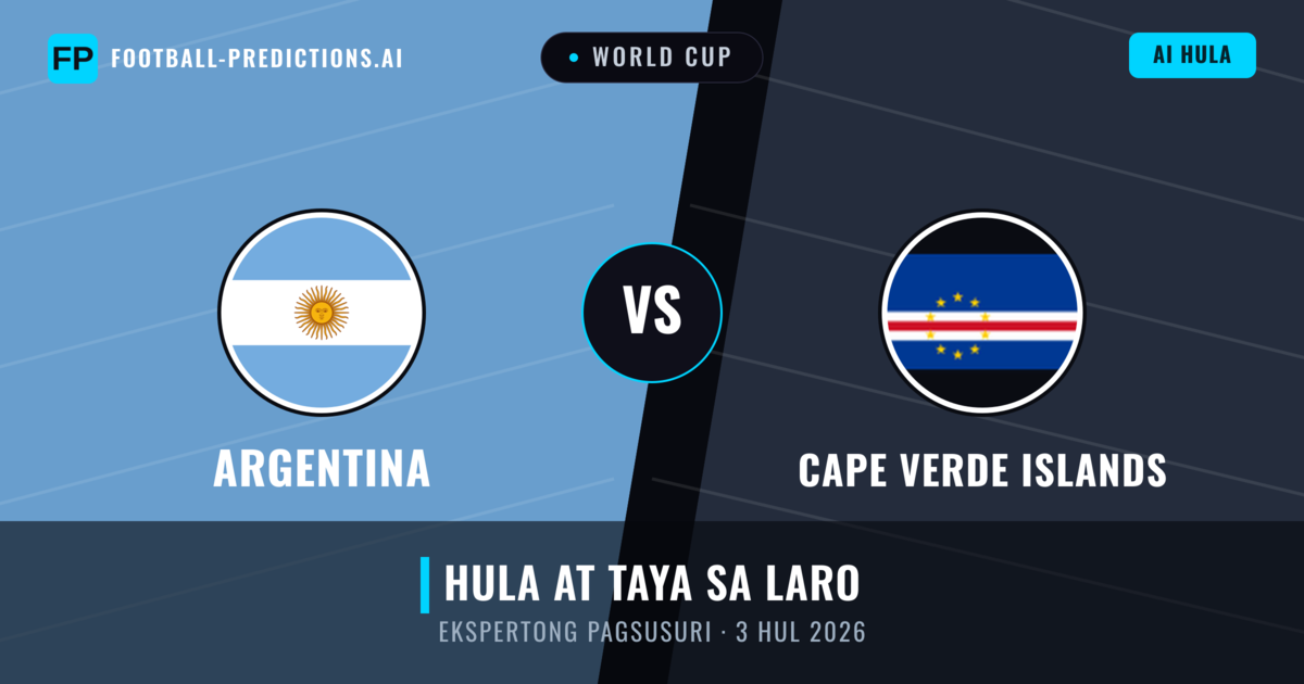 Argentina vs Cape Verde Islands β hula at preview ng laban