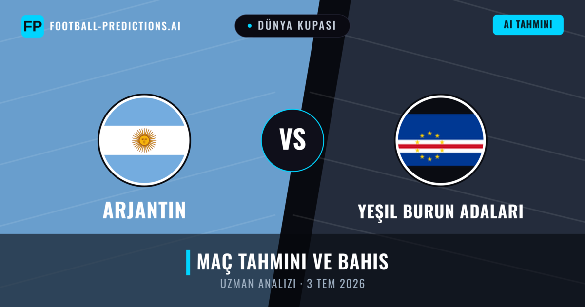 Arjantin - Yeşil Burun Adaları — maç tahmini ve önizleme