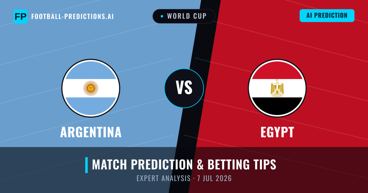 Argentina vs Egypt — match prediction & preview