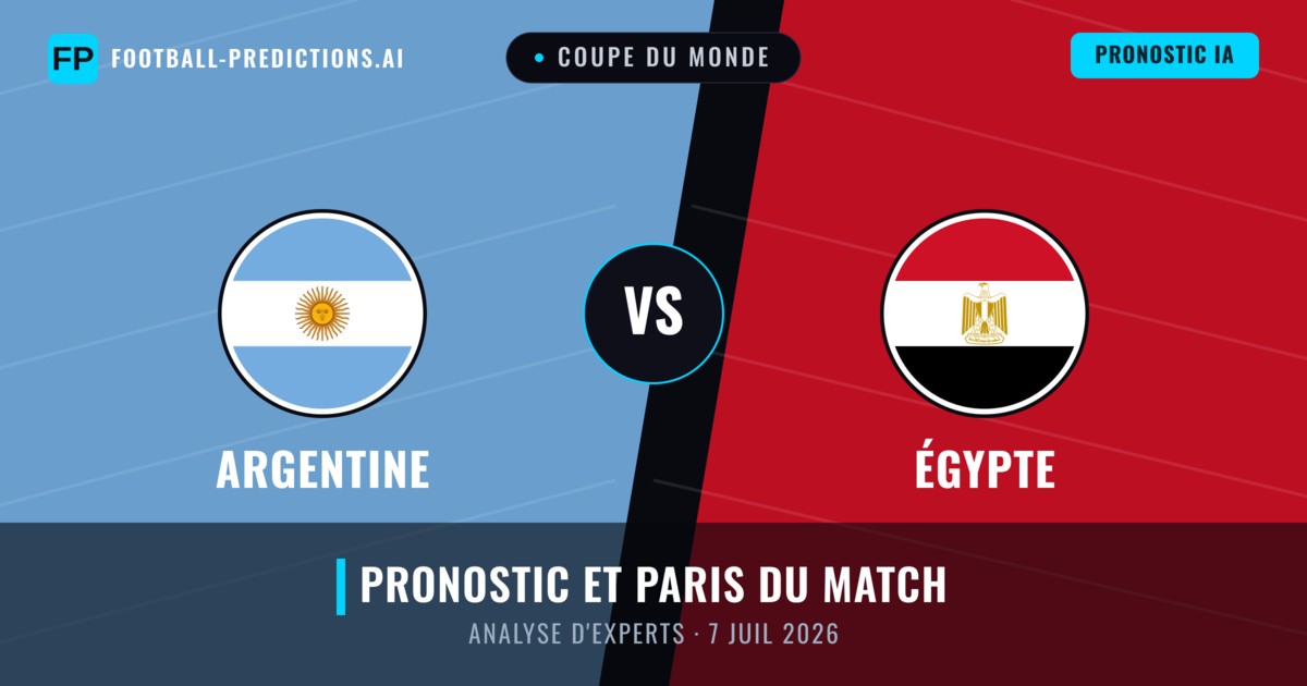 Argentine vs Égypte — pronostic et avant-match