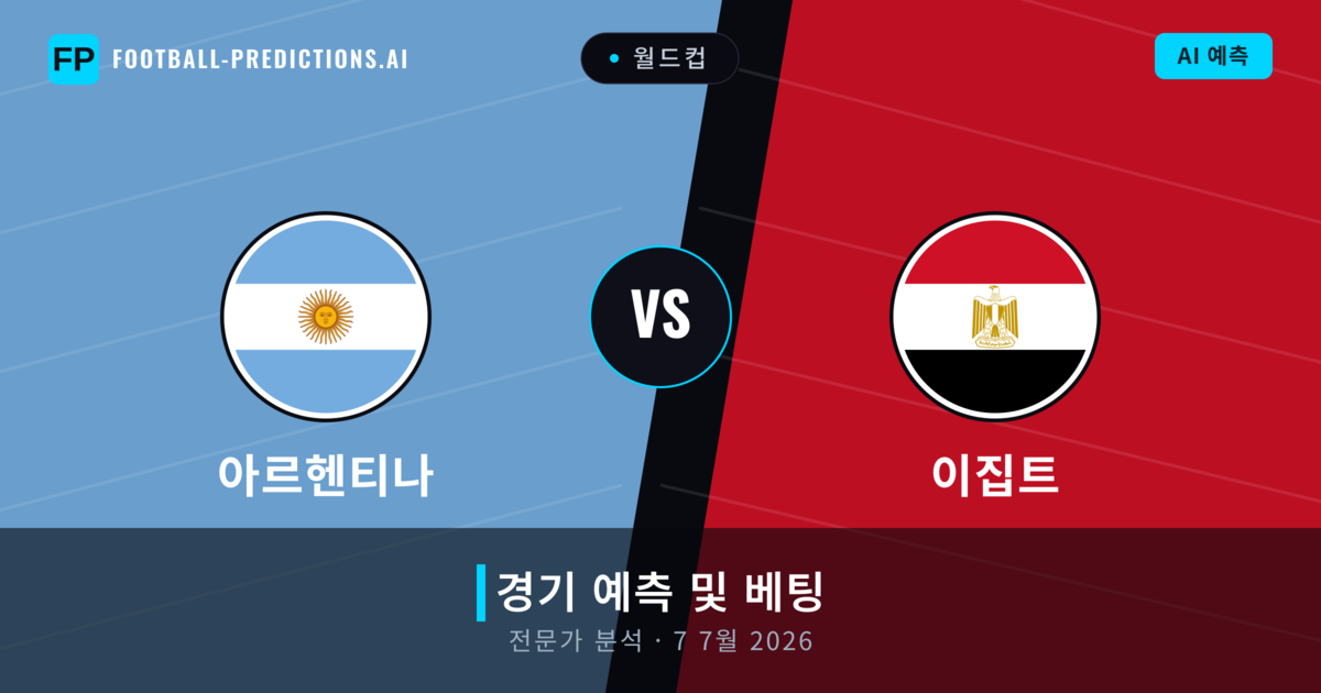 아르헨티나 대 이집트 — 경기 예측 및 프리뷰