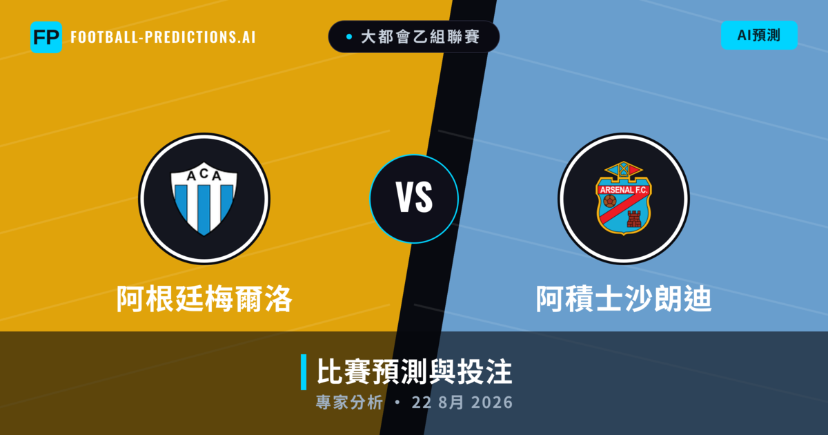 阿根廷梅爾洛 vs 阿積士沙朗迪 — 比赛预测和前瞻
