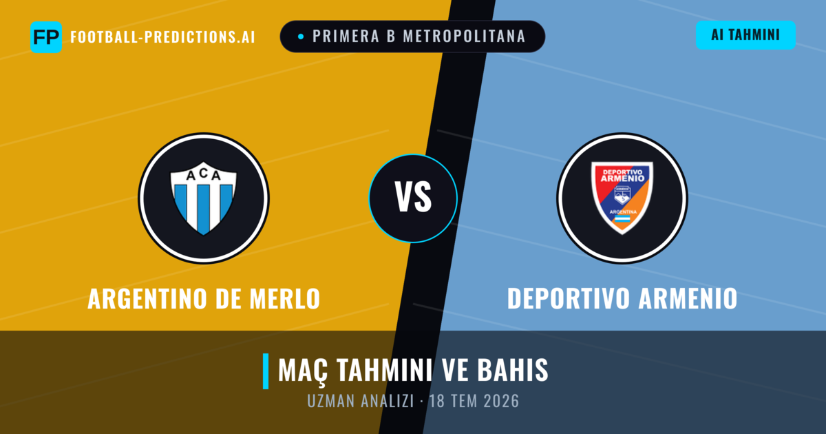 Argentino de Merlo - Deportivo Armenio — maç tahmini ve önizleme