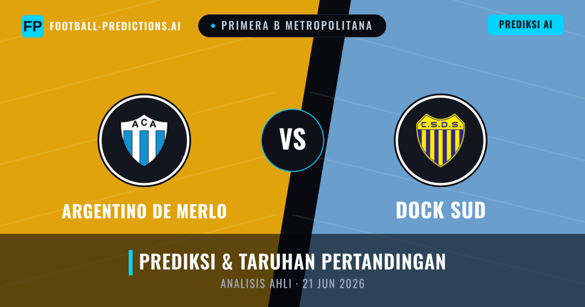 Argentino de Merlo vs Dock Sud — prediksi dan pratinjau pertandingan