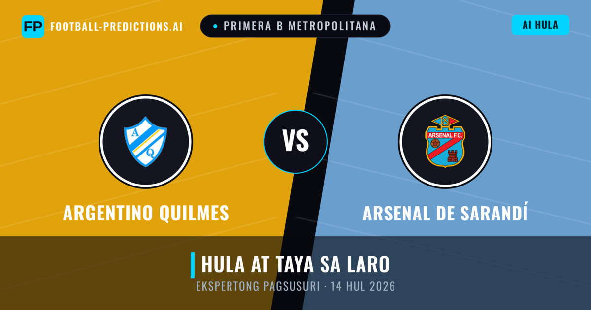 Argentino Quilmes vs Arsenal de Sarandí — hula at preview ng laban