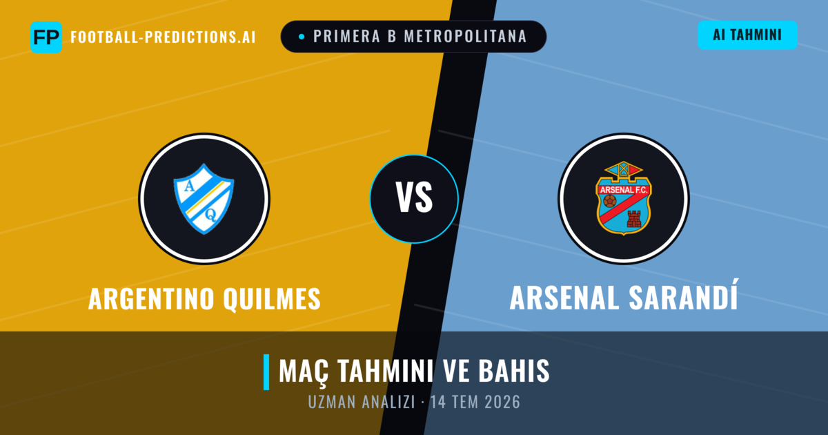 Argentino Quilmes - Arsenal Sarandí — maç tahmini ve önizleme
