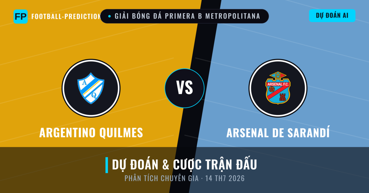 Argentino Quilmes vs Arsenal de Sarandí — dự đoán và xem trước trận đấu
