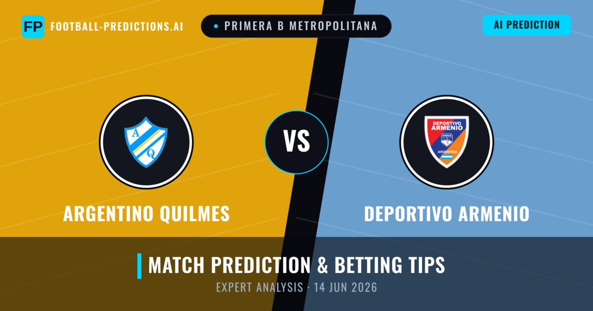Argentino Quilmes vs Deportivo Armenio — match prediction & preview