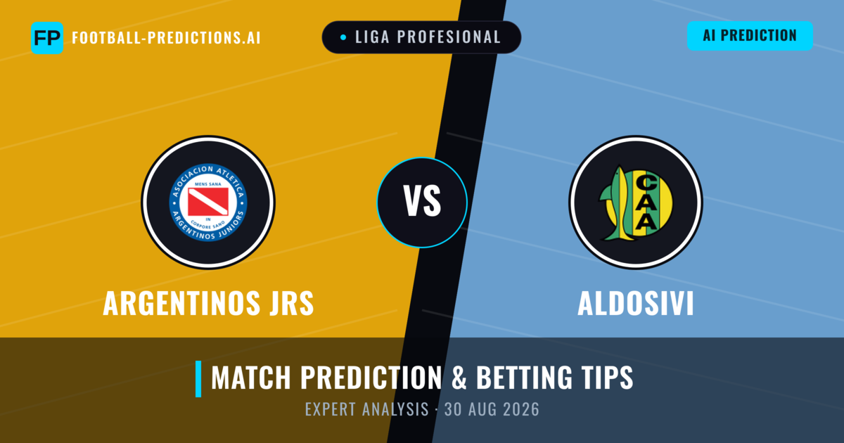 Argentinos JRS vs Aldosivi — match prediction & preview