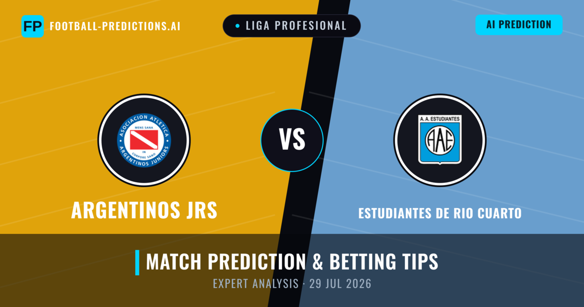 Argentinos JRS vs Estudiantes de Rio Cuarto — match prediction & preview