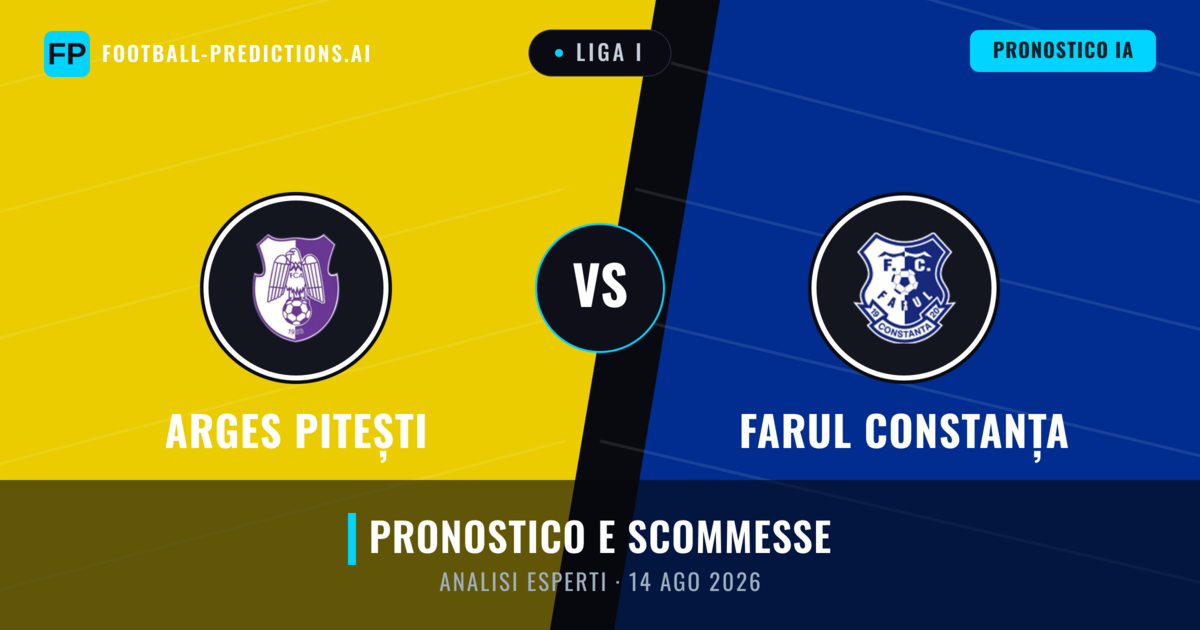 Arges Pitești vs Farul Constanța — pronostico e anteprima del match