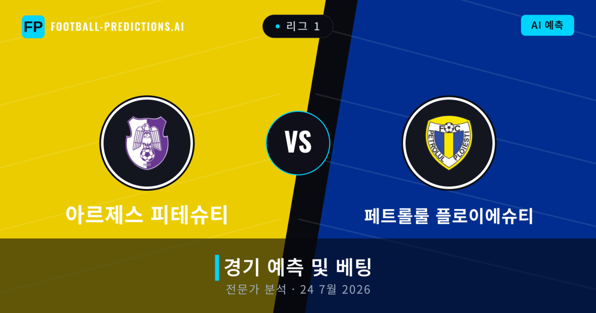 아르제스 피테슈티 대 페트롤룰 플로이에슈티 — 경기 예측 및 프리뷰