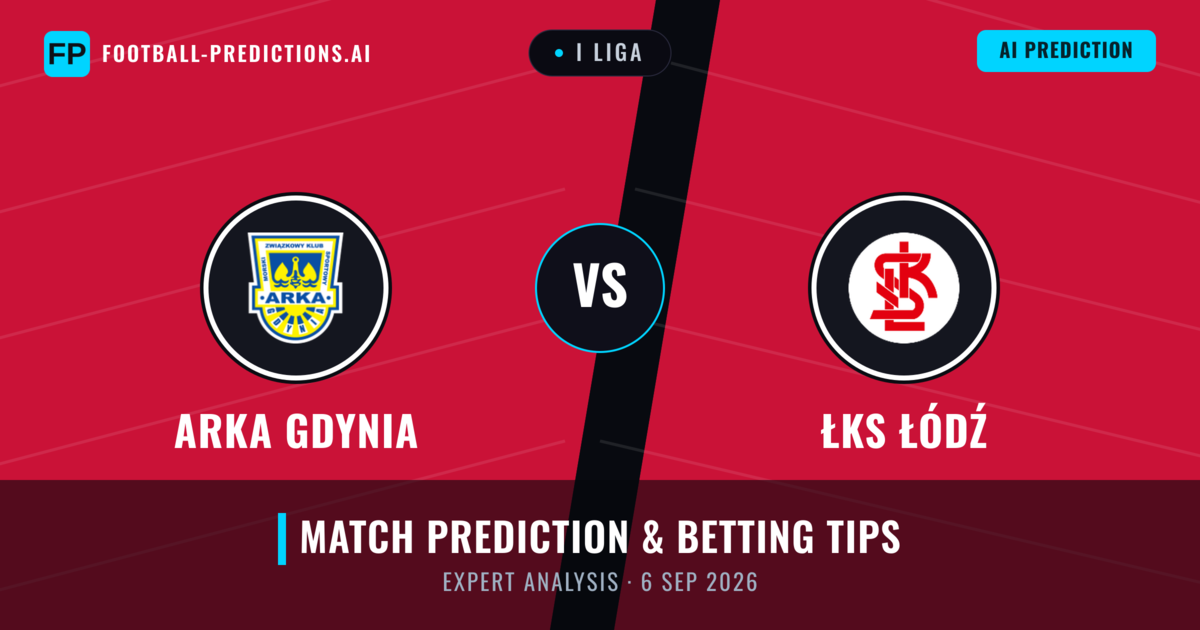 Arka Gdynia vs ŁKS Łódź — match prediction & preview