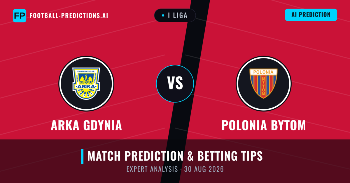 Arka Gdynia vs Polonia Bytom — match prediction & preview