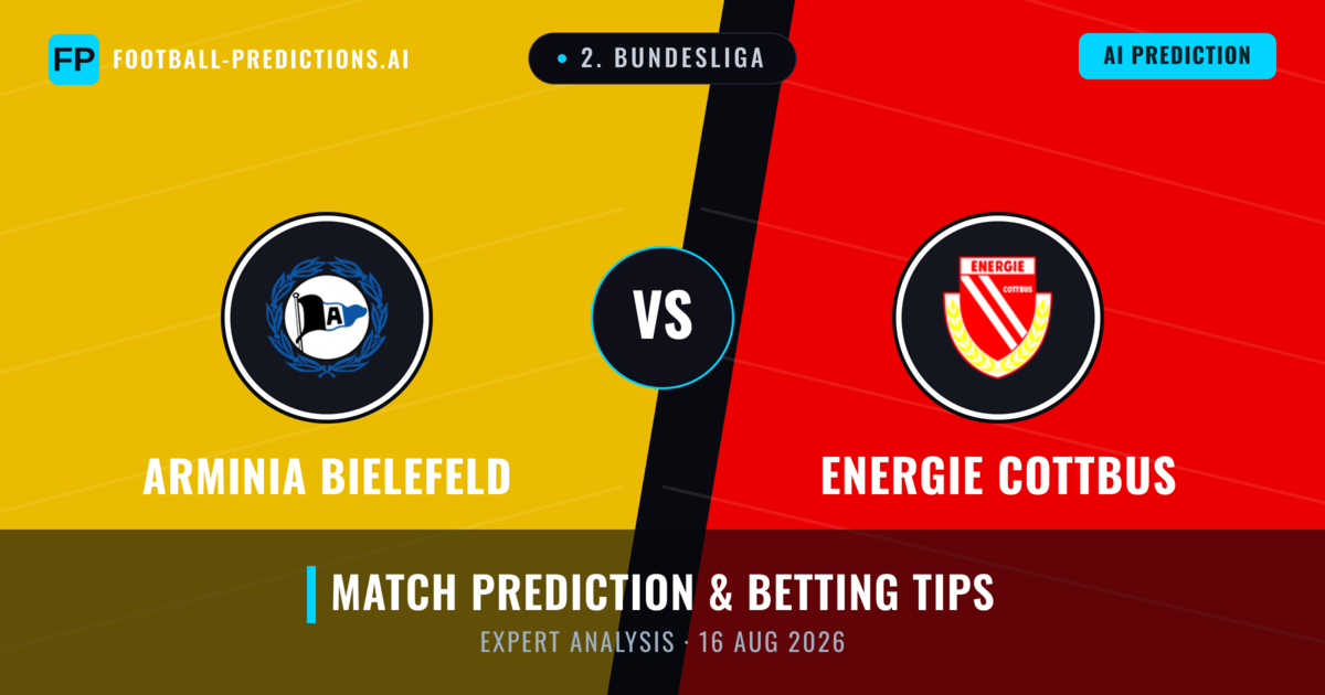 Arminia Bielefeld vs Energie Cottbus — match prediction & preview
